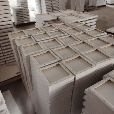 30cmx30cm Wood Frame Stretched Canvas Board for Oil and Acrylic Painting with Matte Finish