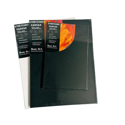 100% Cotton Stretched Canvas Board for Oil Painting with Matte Finish and Eco-Solvent Latex UV Ink Support