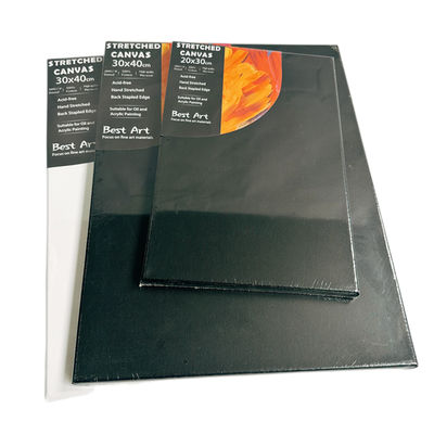 100% Cotton Stretched Canvas Board for Oil Painting with Matte Finish and Eco-Solvent Latex UV Ink Support