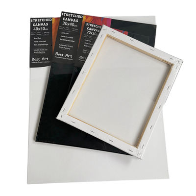 100% Cotton Stretched Canvas Board for Oil Painting with Matte Finish and Eco-Solvent Latex UV Ink Support