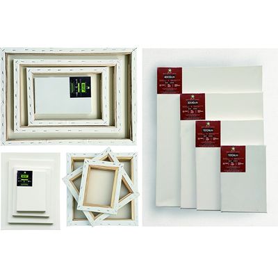 Factory Direct Sale 16*20 Round Shape White Blank Stretched Canvas for Oil Painting