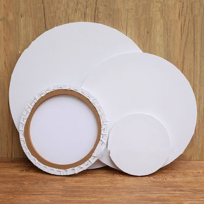Round Shape Stretched Canvas Board with Pine Wooden Frame for Oil Painting - 280g/380g Thickness & Eco-Solvent Latex UV Ink Support
