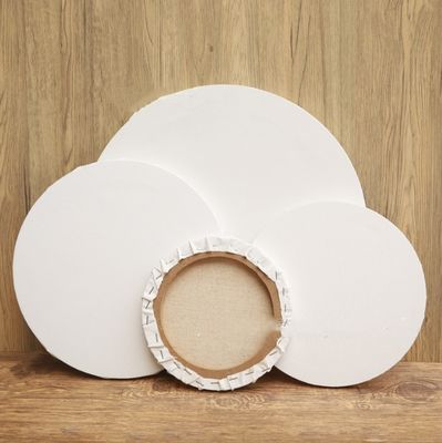 Round Shape Stretched Canvas Board with Pine Wooden Frame for Oil Painting - 280g/380g Thickness & Eco-Solvent Latex UV Ink Support