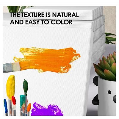 100% Cotton Stretched Canvas with Wood Frame for Oil Painting - Matte Finish and Eco-Solvent Latex UV Ink Support