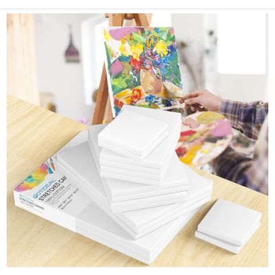 100% Cotton Stretched Canvas with Wood Frame for Oil Painting - Matte Finish and Eco-Solvent Latex UV Ink Support