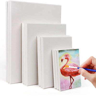 Professional Stretched Canvas Board with 380+/-50 Thickness and Eco-Solvent Latex UV Ink Support in White Color