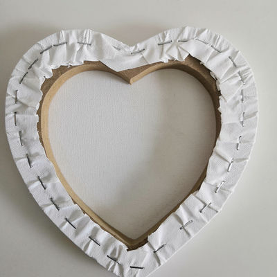 Heart-Shaped DIY Romantic Wall Decor Blank Stretched Canvas Board for Oil and Acrylic Painting