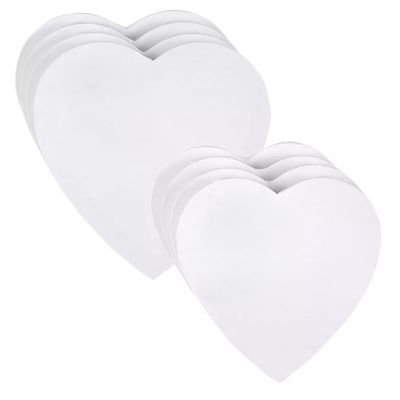 Heart-Shaped DIY Romantic Wall Decor Blank Stretched Canvas Board for Oil and Acrylic Painting