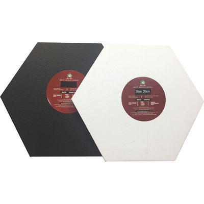 Hexagon Shape Stretched Canvas Board with 280g Cotton and Triple Primed Gesso for Acrylic Painting