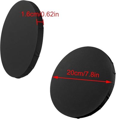 Round Black Matte Finish Stretched Canvas Board for Oil Acrylic Painting and Gouache Crafts