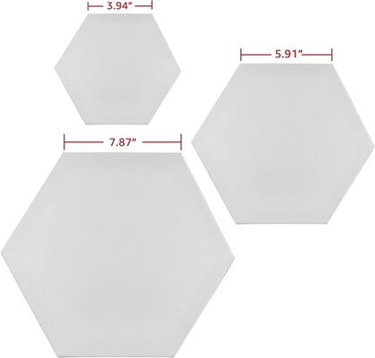 Hexagon Shaped Stretched Canvas Board for Acrylic and Oil Painting with 280g Cotton and Triple Primed Gesso