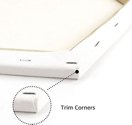 Hexagon Shaped Stretched Canvas Board for Acrylic and Oil Painting with 280g Cotton and Triple Primed Gesso