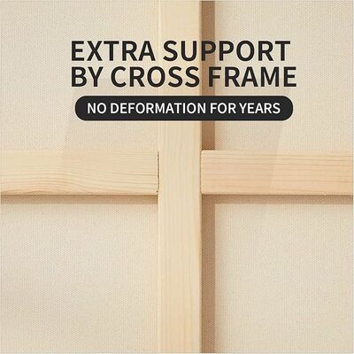 100% Cotton Custom Size Stretched Canvas Board with Acid Free Acrylic Priming for Artist Painting