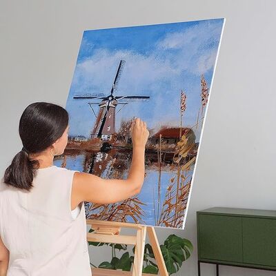 32 X 40 Triple Primed Linen Stretched Canvas Board for Acrylic Oil Watercolor Painting