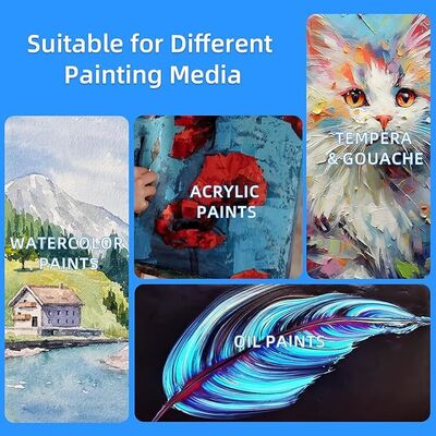 Custom Size 280g Cotton Stretched Canvas with Acid Free Acrylic Priming for Oil Painting
