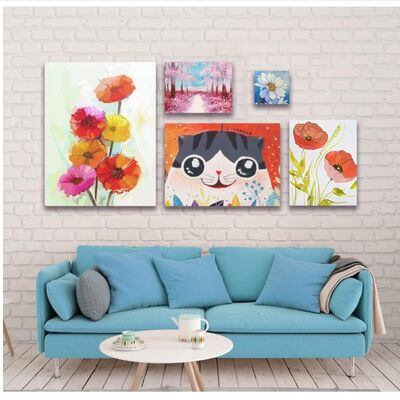 Custom Size 280g Cotton Stretched Canvas Board Triple Primed Gesso for Artist Painting