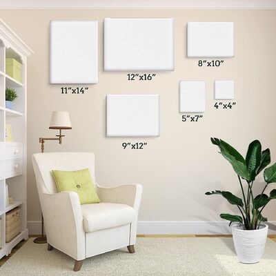 Customized Size 280g Cotton Stretched Canvas Board with Acid Free Acrylic Priming for Painting