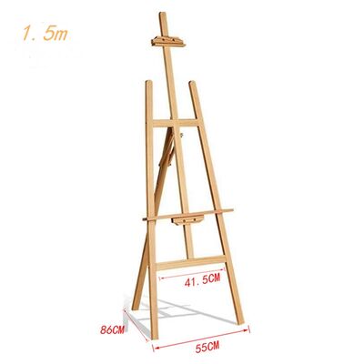 China Factories Pine Wood Artist Paint Easel 1.5m/1.75m Height Adjustable Wooden Display Easel with Tripod