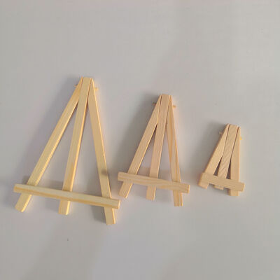 Wholesale 10x10cm Small Easels Set Mini Canvas Easel Stand Wooden Custom Size Easel and Canvas for Display