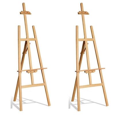 Art Easel 145/150/175CM Adjustable Wooden Painting Easel Stand Sketch Portable Display Easel