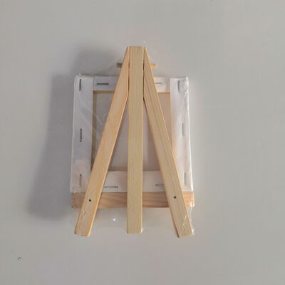 Best Price Wholesale Mini Canvas Display Stand Wooden Table Easel with Painting Canvas for Acrylic Paint