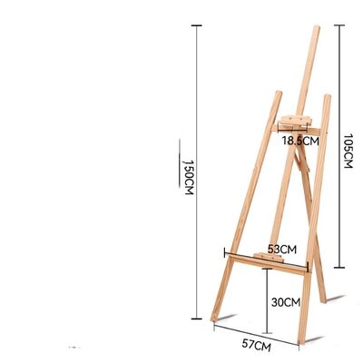 Wholesale 70 cm 90 cm 120 cm 150 cm Artwork Display Wooden Easel Stand Wooden Painting Easel