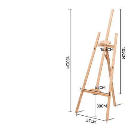 Wholesale 70 cm 90 cm 120 cm 150 cm Artwork Display Wooden Easel Stand Wooden Painting Easel