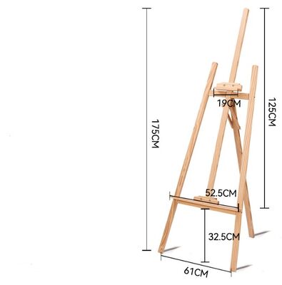 Wholesale 70 cm 90 cm 120 cm 150 cm Artwork Display Wooden Easel Stand Wooden Painting Easel