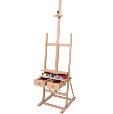 Hot Sale Art Supplies Easels Beech Wood Desktop Display Stand Wooden Easel Table Standing Folding Easel for Painting