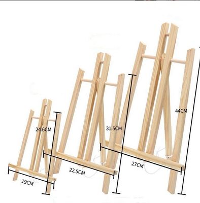 30CM 40CM 50CM Desktop Triangular Easel Wooden Adjustable Portable Kids Easel Art Painting Easel Display Stand Art Supplies
