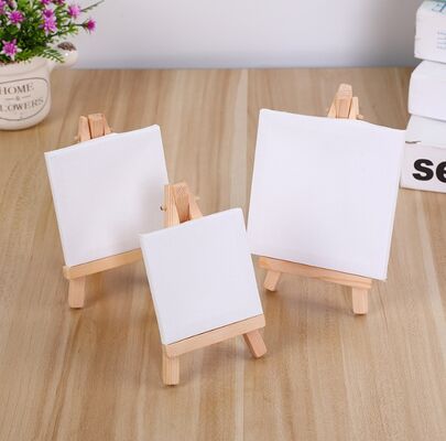 Kids Mini Easel and Art Canvas Set Canvas 10x10cm