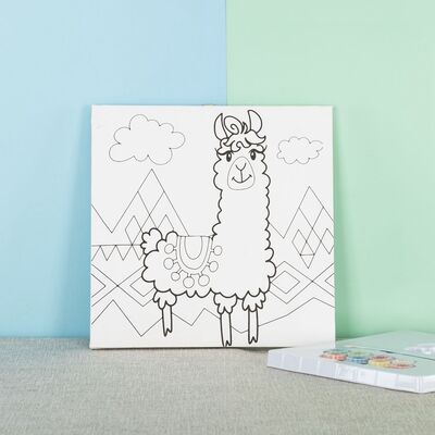 Professional  Cotton Pre-printed Stretched Canvas Oil Canvas DIY Painting and Acrylic Paint Brush for Kids Canvas Paint