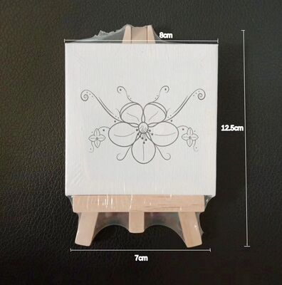 Mini Easel Canvas 10*10cm Stretched Canvas with Easel