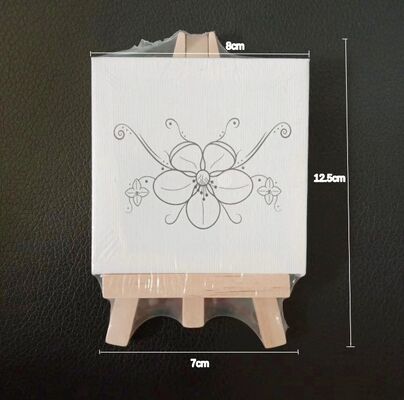 Mini Easel Canvas 10*10cm Stretched Canvas with Easel