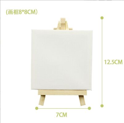 10x15cm Stretched Mini Canvas Painting Kit with Acrylic Paints and Brushes for Kids Pre-printed Canvas Print Painting
