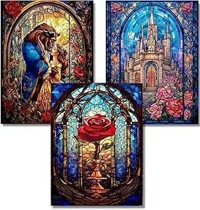 30x40cm Ensemble de peinture à l'art en diamant 5D rond DIY Ensemble de peinture à l'art en diamant pour enfants Adultes