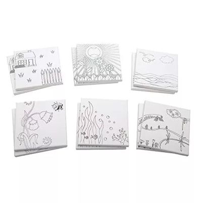 Amical pour les débutants Art dessiné sur toile Peinture à l'huile Ensemble de style paysage pour enfants