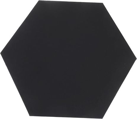 30x30cm Hexagon Black Canvas Boards Finition mate Pour les artistes peinture