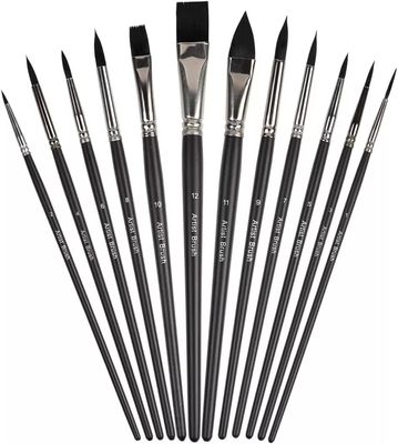 Nylon Hair Acrylic Painting Art Brushes Set Artist Watercolor Face Paint Brush Set