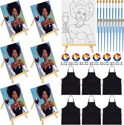 Kit de coton et de peinture toile prédéfinie pour adultes, toile prédéfinie