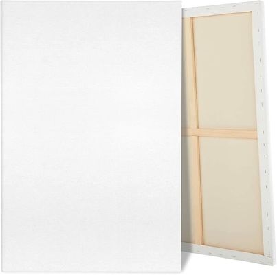 100% de coton, tableaux de toile blanche, toile préétendue pour l'aquarelle à l'huile