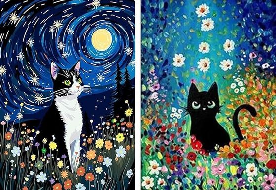 Peinture à la toile encadrée par numéros kits pour adultes et débutants